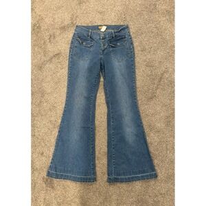 Tommy Hilfiger Bootcut Jeans Women's 9 Blue Denim Medium Wash Cotton Stretch